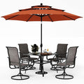 PHI VILLA Patio Table and Chairs Dining Set by PHIVILLAThepioneerofcomfortablehouseholdsupplies