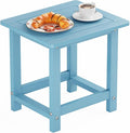 YEFU Outdoor Side Table for Patio: 16" HIPS Weather by YEFU