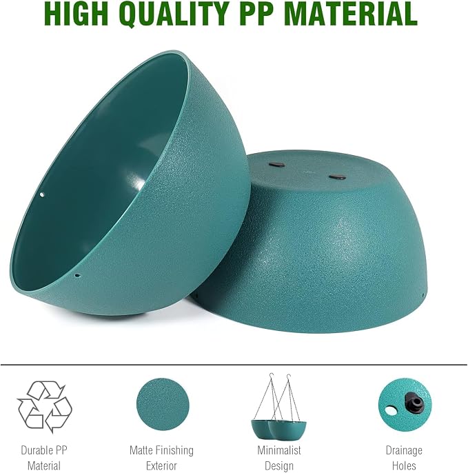 13 inch Large Hanging Planters Plant Pots - Image 3