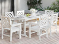 7-Piece Outdoor Dining Set, HDPE All-Weather Patio Table and Chairs Set by BIVODA