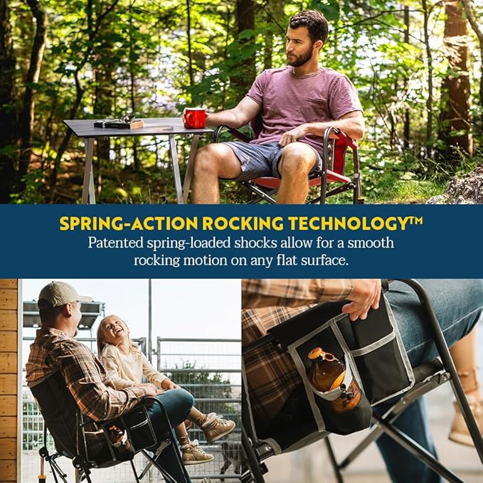 GCI Outdoor Freestyle Rocker XL Portable Folding Rocking Chair and Outdoor - Image 4