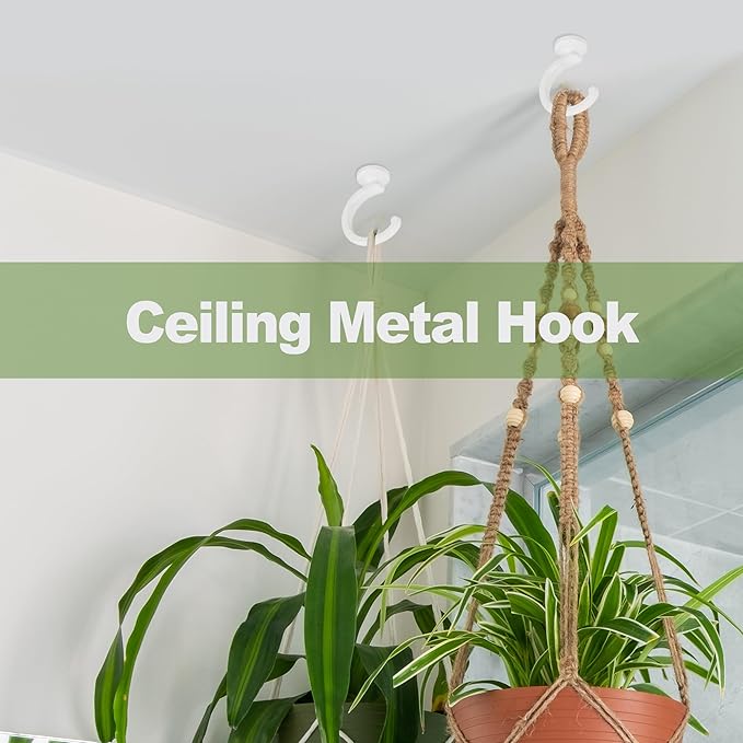4pcs Ceiling Hooks for Hanging Plants, Hanging Lights Metal Small Hooks - Image 7