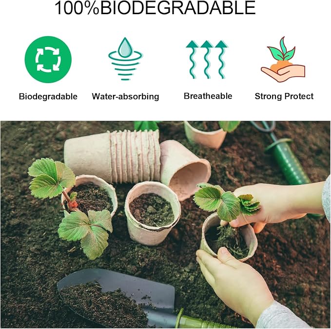 JERIA 100-Pack 3.15 Inch Peat Pots - Image 4