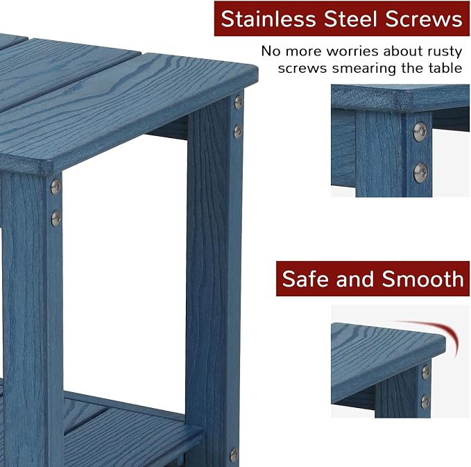 Stoog Outdoor Side Table, All-Weather Adirondack Side Table, Never Fade or Rot - Image 6