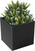 Metal Large Planter Box 20" L x 20" W x 20" H, Heavy Duty Tall Rectangle by Baotree