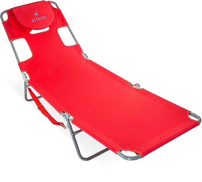 Ostrich The Original Chaise 72 x 22 Inch Lounge Portable Reclining Lounger by OstrichProducts