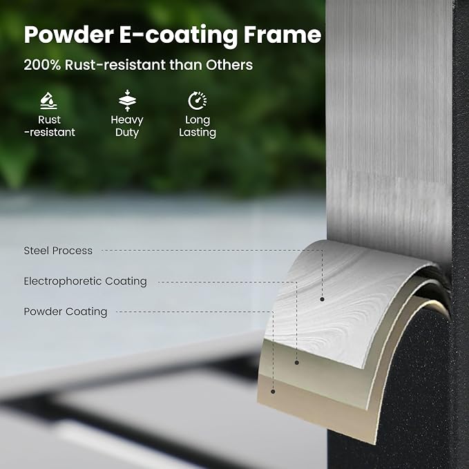 PHI VILLA 9 Pieces Outdoor Dining Set - Image 8