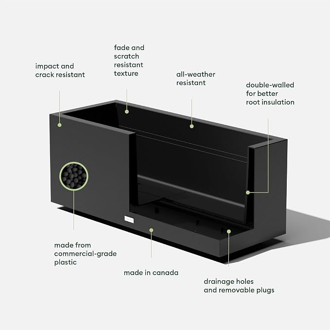 Veradek Block Series Long Box Planter - Image 2