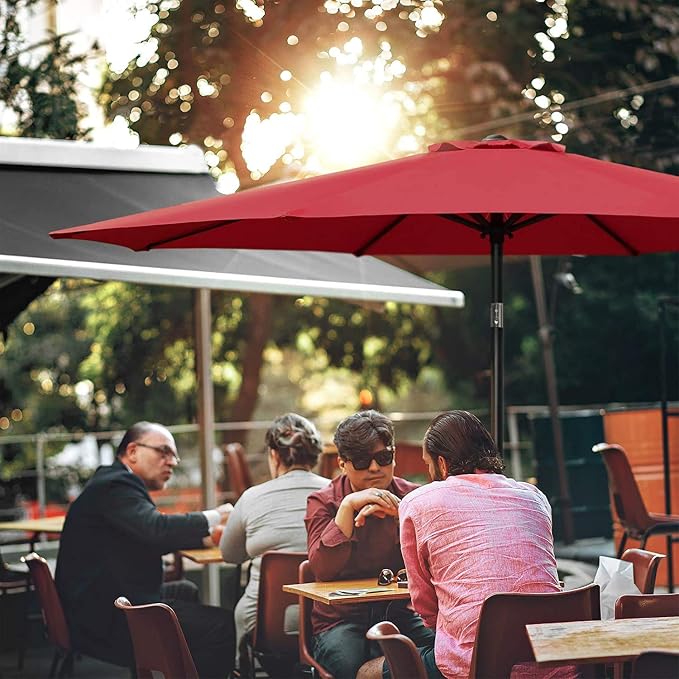Simple Deluxe 9' Patio Umbrella Outdoor Table Market Yard Umbrella - Image 5