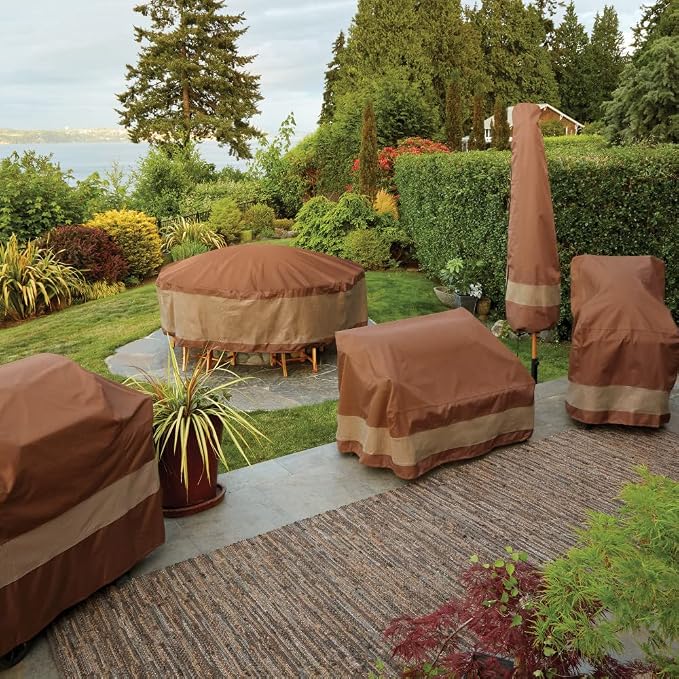DUCKCOVERS ULV603535 Ultimate Loveseat Cover, Mocha Cappuccino, Patio Furniture - Image 7