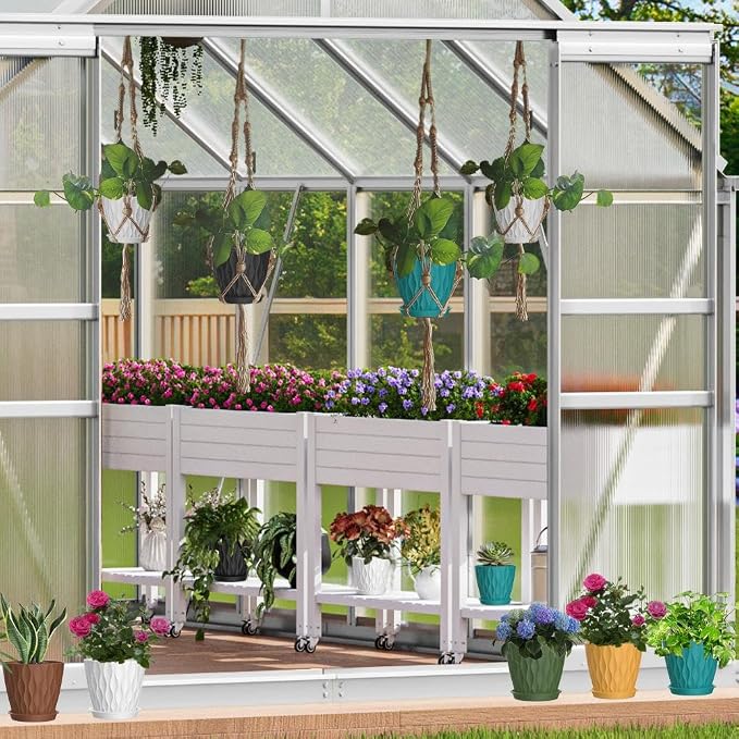 5 Inch Planter Pots, 6 Pack Indoor Planters, Small Flower Pots - Image 4