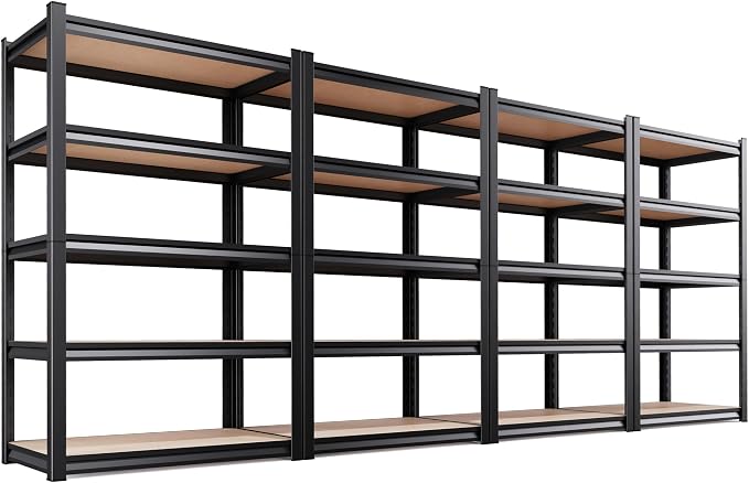 AOAORRG Set of 4 Garage Shelving Heavy Duty Storage Shelves, Metal Adjustable by Unknown