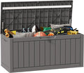 EAST OAK Outdoor Storage Box, 90 Gallon Deck Box, Waterproof Resin Storage Bin by EASTOAK