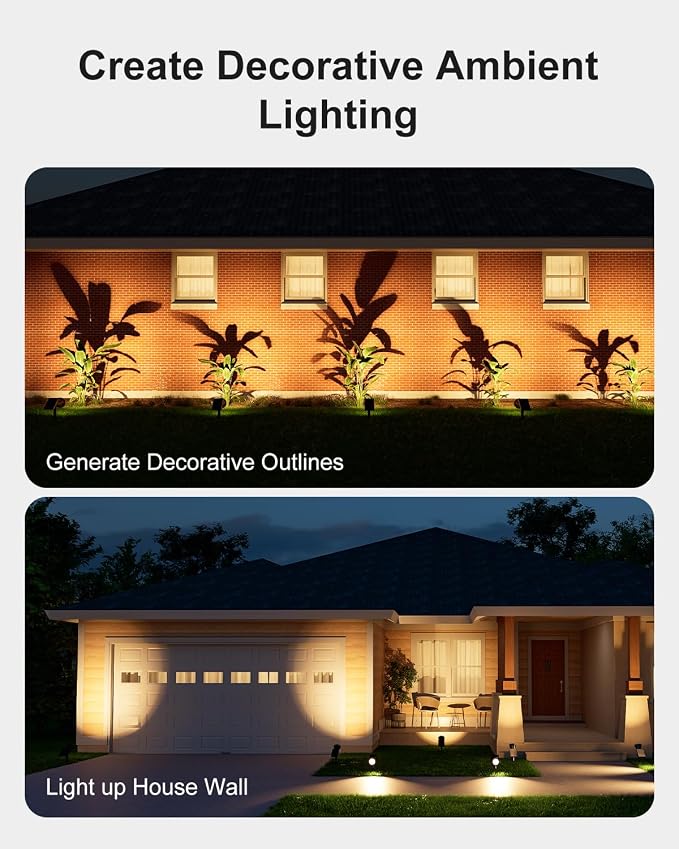 4 Pack Solar Powered Spotlights Waterproof Outdoor - Image 5