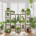 Bamworld Large Hanging Plant Stand Indoor Tall Plant Shelf Outdoor 14 Pots by Bamworld