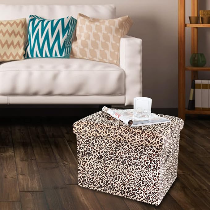 ALASDO Ottoman Storage Ottoman Footrest Stool Small Ottoman - Image 7