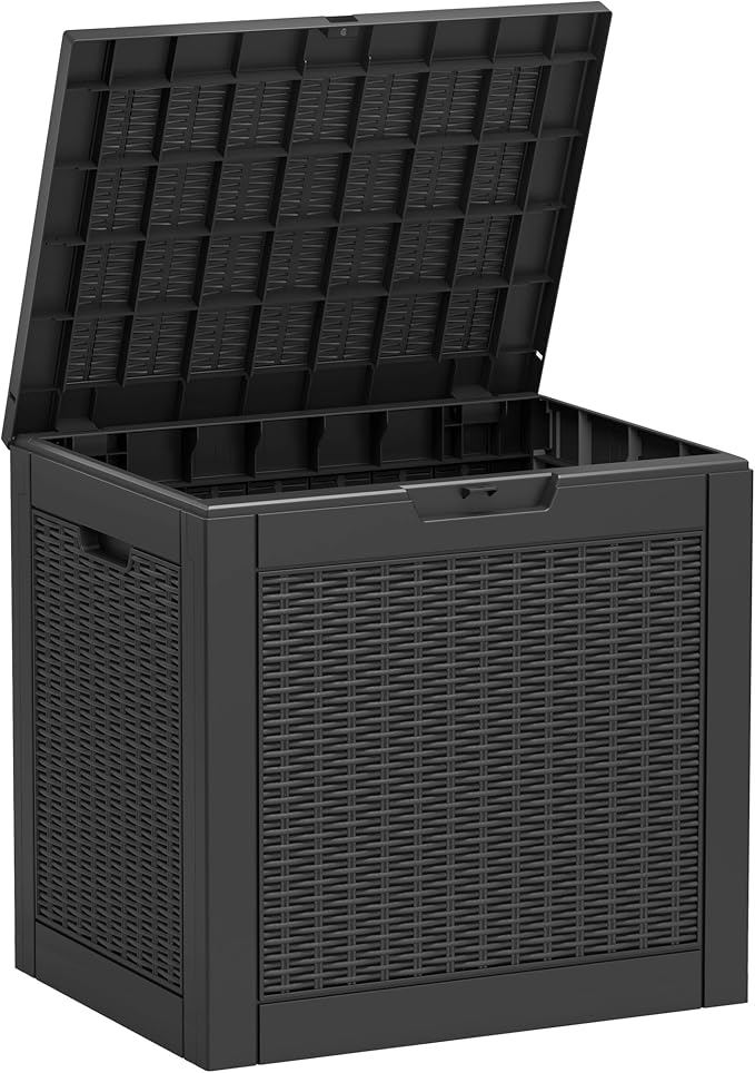 Outdoor Storage Box, Resin Deck Boxes Indoor and outdoor, Waterproof Storage by NBYSGO