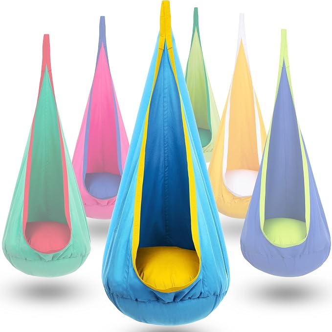 Y-STOP Kids Pod Swing Seat, Hanging Hammock Chair by Y-STOP