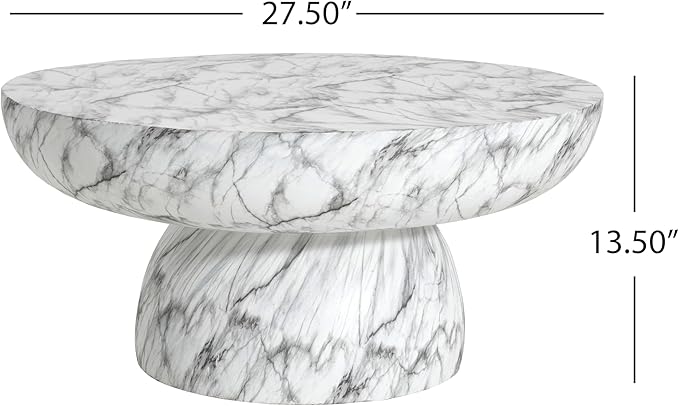Christopher Knight Home Patsy Modern Lightweight Concrete Coffee Table - Image 2