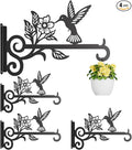 4-Pack Aesthetic Plant Hangers Outdoor – 10 Inch Metal Hanging Plant Bracket by Unknown
