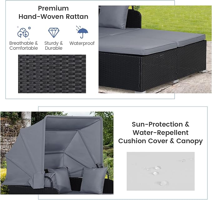 RELAX4LIFE Patio Outdoor Daybed - Image 5