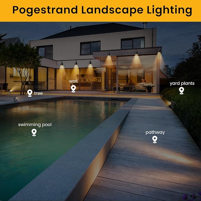 Low Voltage Landscape Lighting, 10 Pack Outdoor LED Landscape Spotlights - Image 8