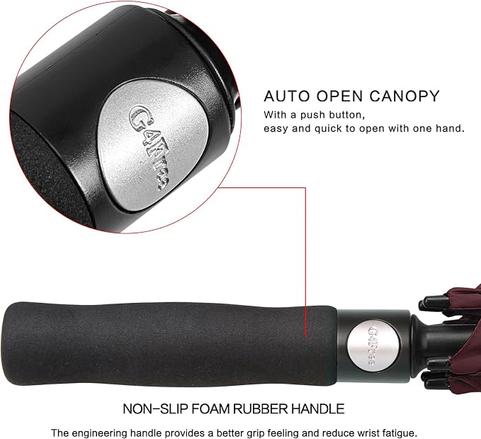 G4Free 47/54/62/68/72 Inch Automatic Open Golf Umbrella Oversize Extra Large - Image 7