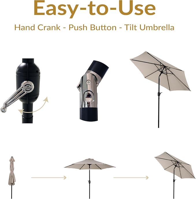 Sunnydaze Outdoor Patio Umbrella - Image 3
