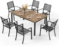 PHI VILLA 7 Pieces Outdoor Dining Set by PHIVILLAThepioneerofcomfortablehouseholdsupplies