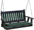 Poly Lumber Wood 4FT Mission Porch Swing Amish Craftsmandship Made in USA HDPE by Unknown