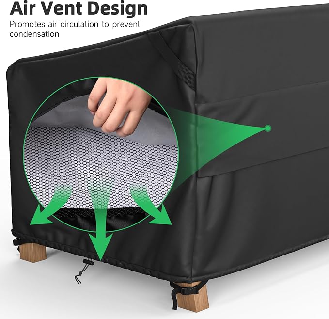 MR.COVER 3-Seater Outdoor Couch Cover, Patio Furniture Covers Waterproof - Image 4