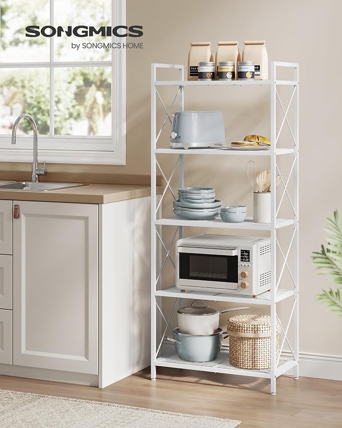SONGMICS 5-Tier Metal Storage Rack, Shelving Unit - Image 2