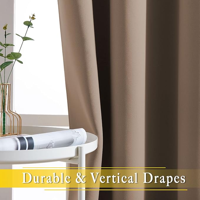 NICETOWN Blackout Curtain for Patio Door, Grommet Top Sliding Door Panel - Image 6