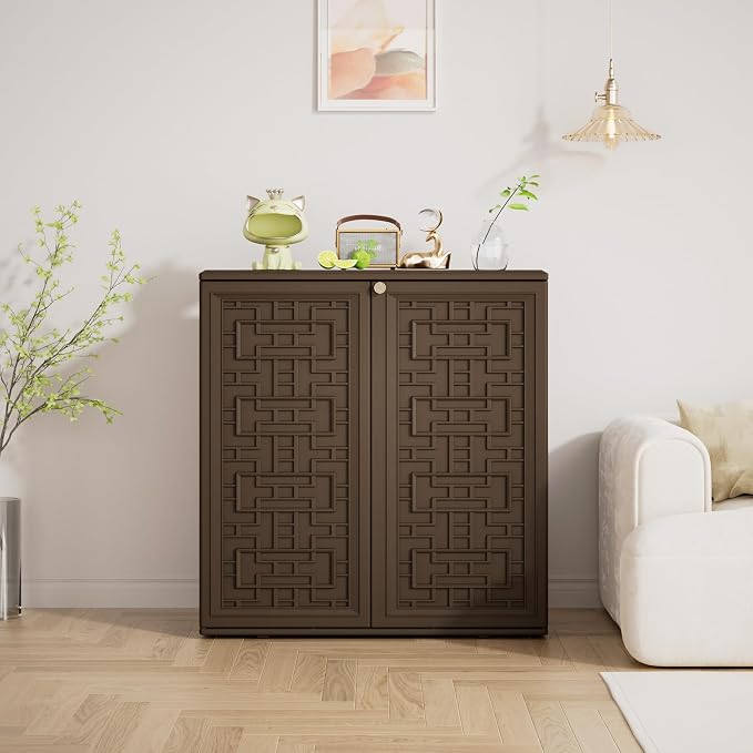 Storage Box Outdoor Caninet, Resin Indoor Storage Box Waterproof Outdoor - Image 3