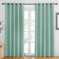 NICETOWN Aqua Blue Blackout Curtains 84 inch Length, Grommet Top Room Darkening by NICETOWN