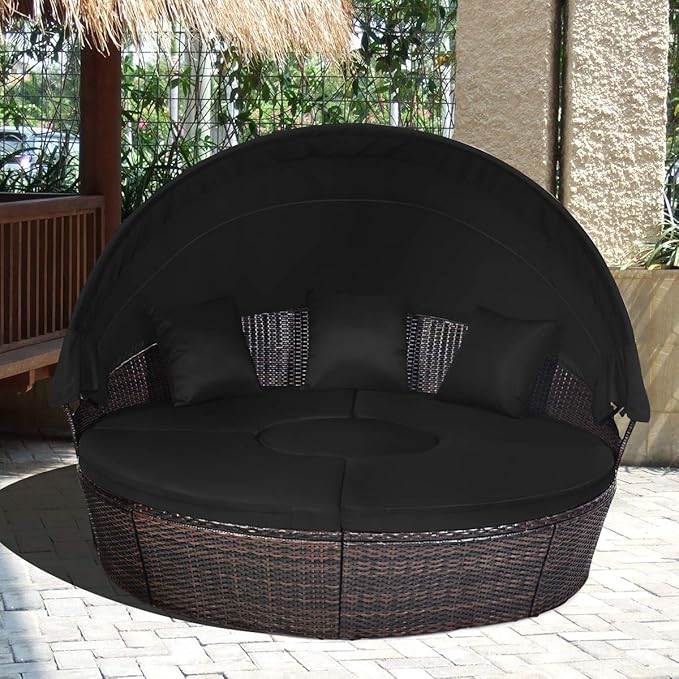 Tangkula Patio Round Daybed - Image 3