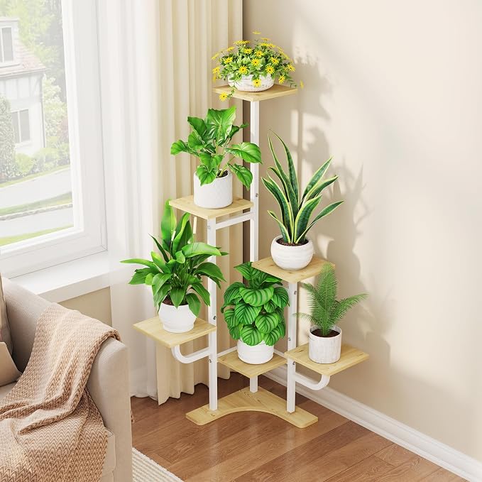 Corner Plant Stand with Grow Light - Image 2