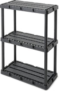 Gracious Living 4 Pack Light Duty Storage Shelves, Knect-A-Shelf 3-Shelf by GraciousLiving