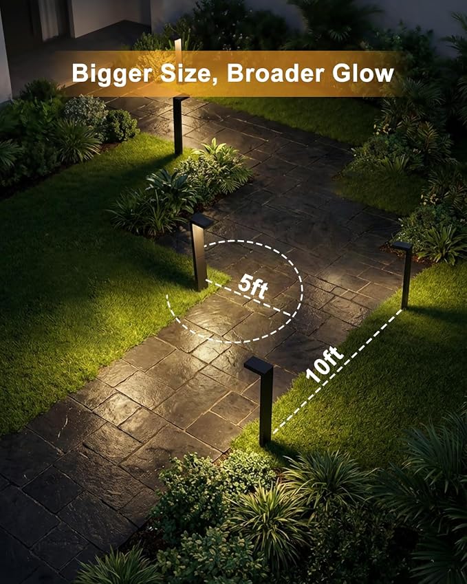 Low Voltage Landscape Lights, 2 Pack Outdoor LED Pathway Light, Wired Path - Image 8