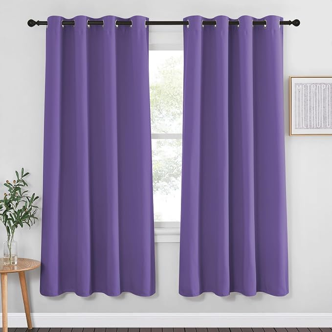 NICETOWN Blackout Curtain Drape 72 inch Long by NICETOWN