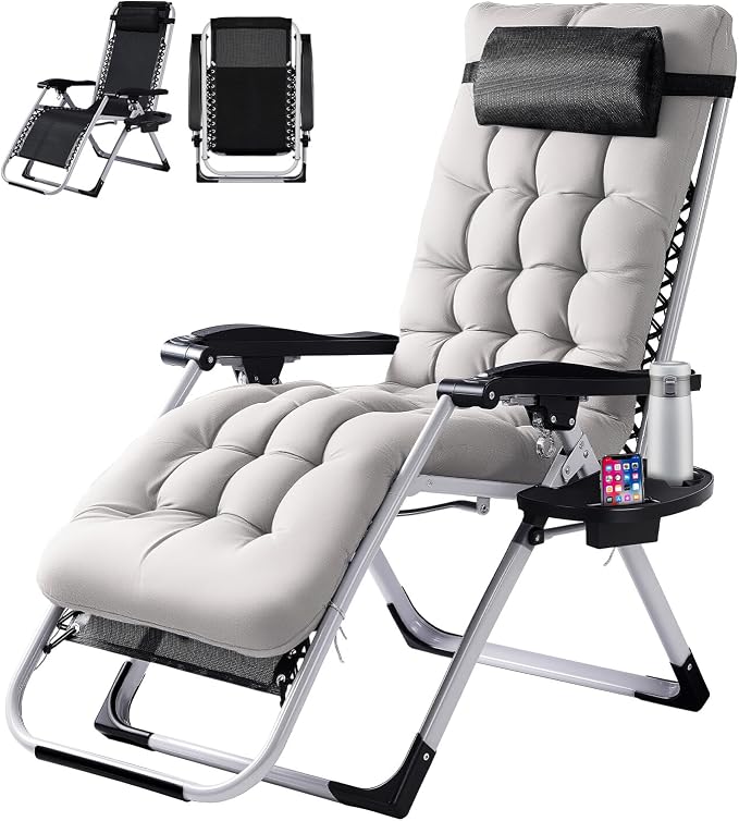 VINGLI Padded Zero Gravity Chair, Lounge Chair by VINGLI