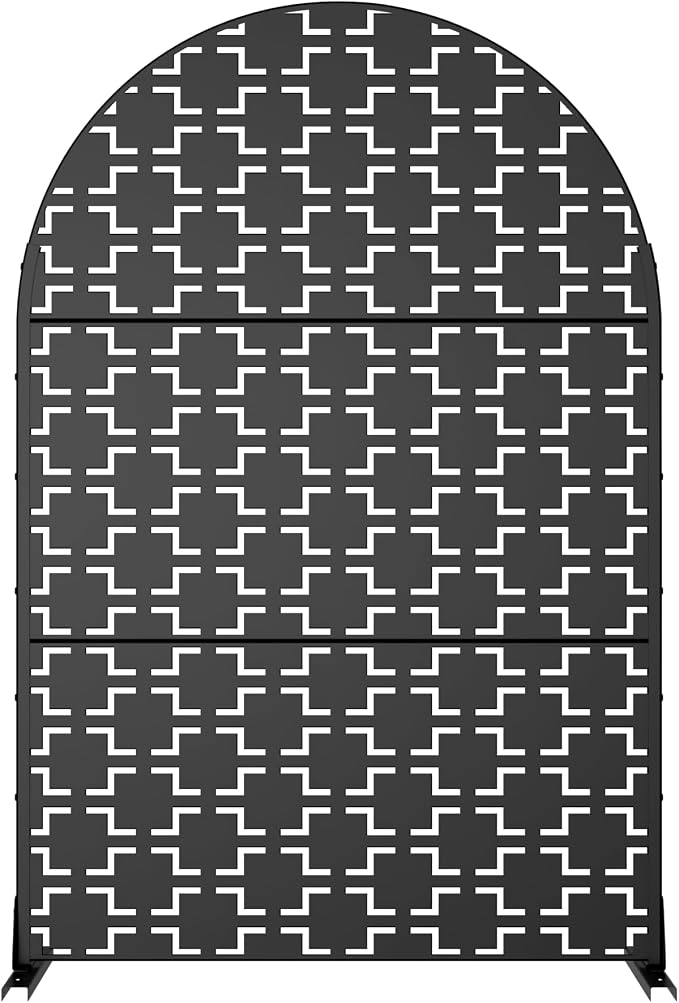Casaphoria 72" H x 47" W Arched Metal Privacy Screen - Image 2