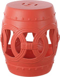 JONATHAN Y TBL1022G Lucky Coins 16" Chinese Ceramic Drum Indoor/Outdoor Garden by JONATHANY