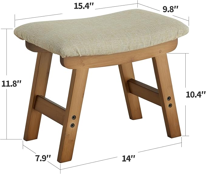 Foot Stool Ottoman Foot Rest Under Desk, Small Stool - Image 3