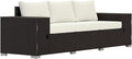 Outsunny 3 Seater Wicker Sofa by Outsunny