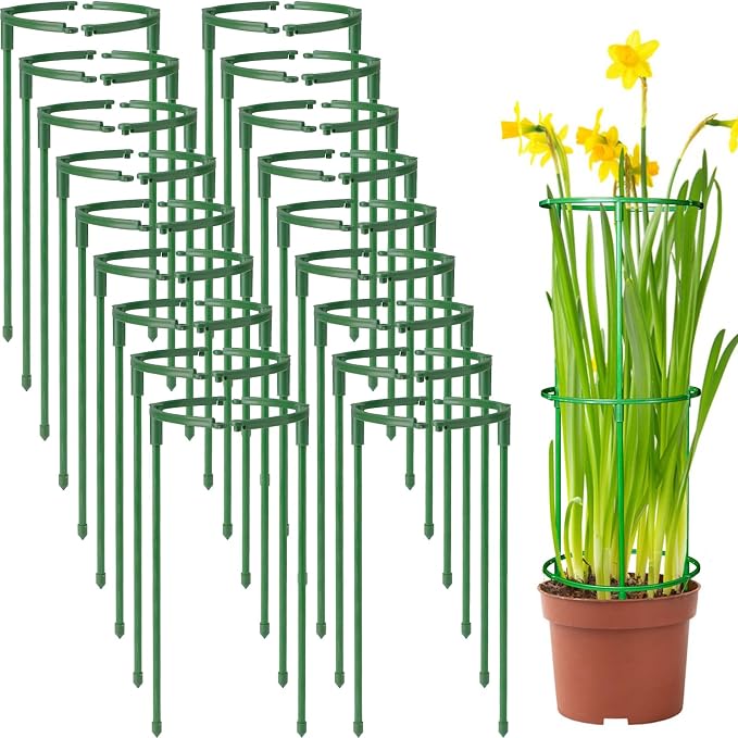 36Packs Plant Support Stake Half Round Plant Support by BuyNow
