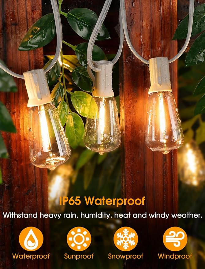 25FT Outdoor String Lights, Patio Lights - Image 4