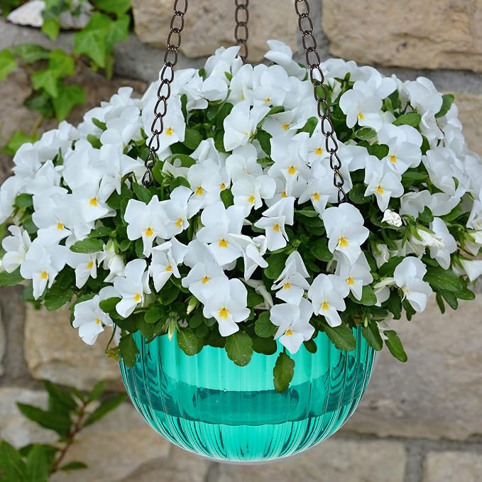 Meanplan 4 Pcs Self Watering Hanging Planter Indoor 6.5 Inch Hanging Baskets - Image 7