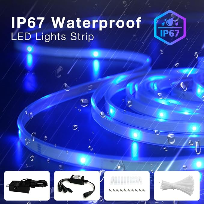 Outdoor LED Strip Lights Waterproof 200ft, IP67 Waterproof LED Light Strips - Image 8