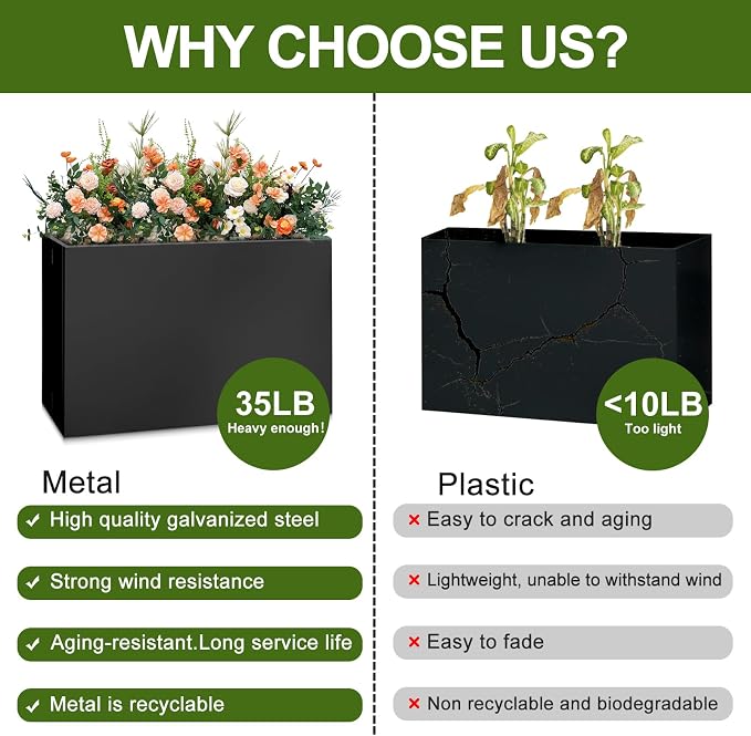 Galvanized Steel Planter Box - Image 3